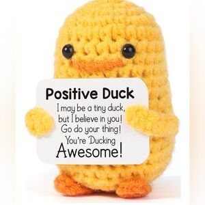 Yellow Crocheted Duck Plush